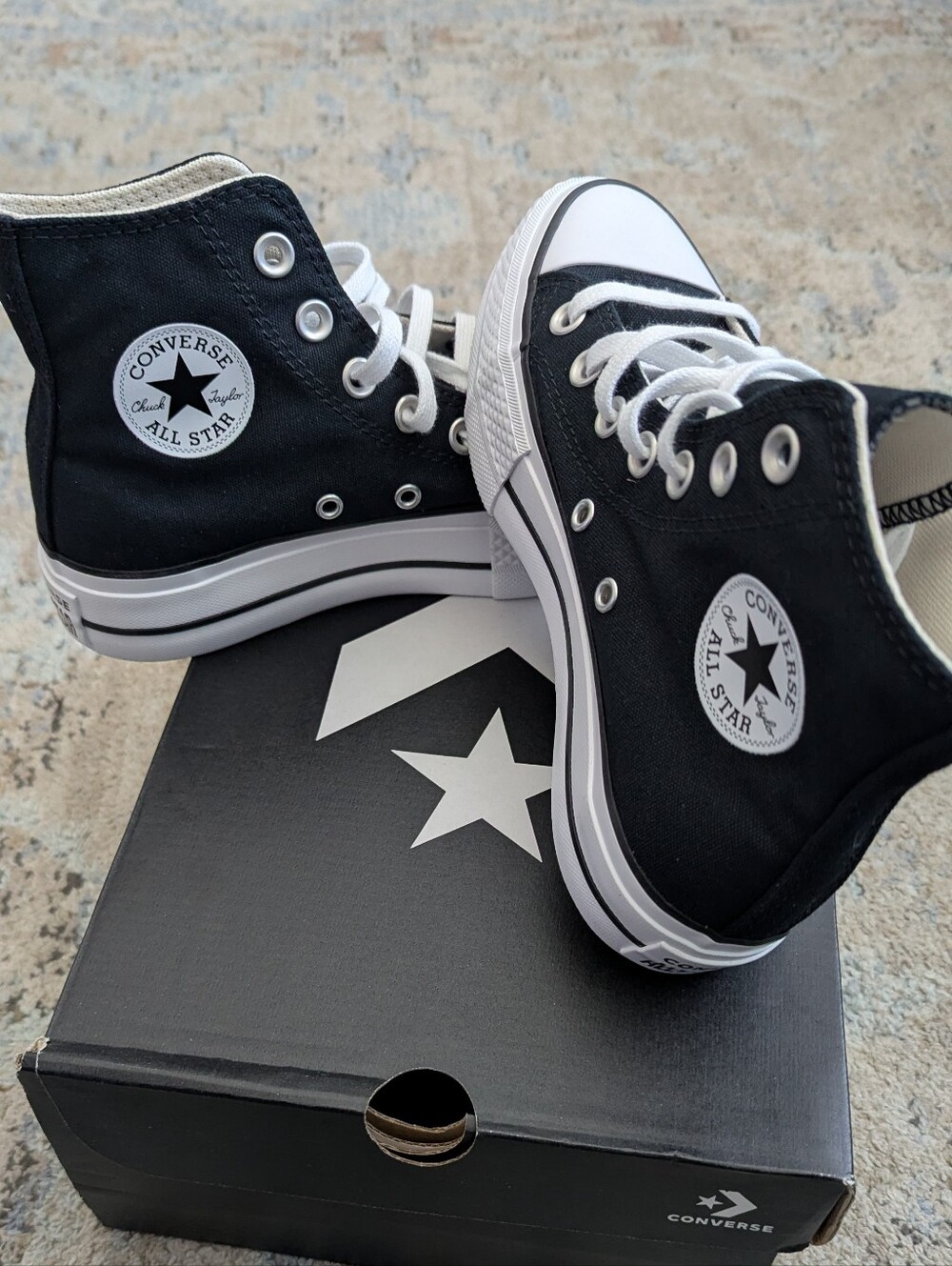 Converse Black & White Chuck Taylor High Top Sneakers